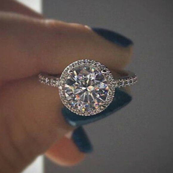 New 925 Sterling silver diamond 💍 ring - Picture 3 of 6